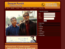 Tablet Screenshot of deepak-astrologer.com